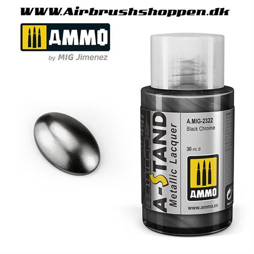 A.MIG 2322 Black Chrome   A-Stand Lacquer paint 30 ml